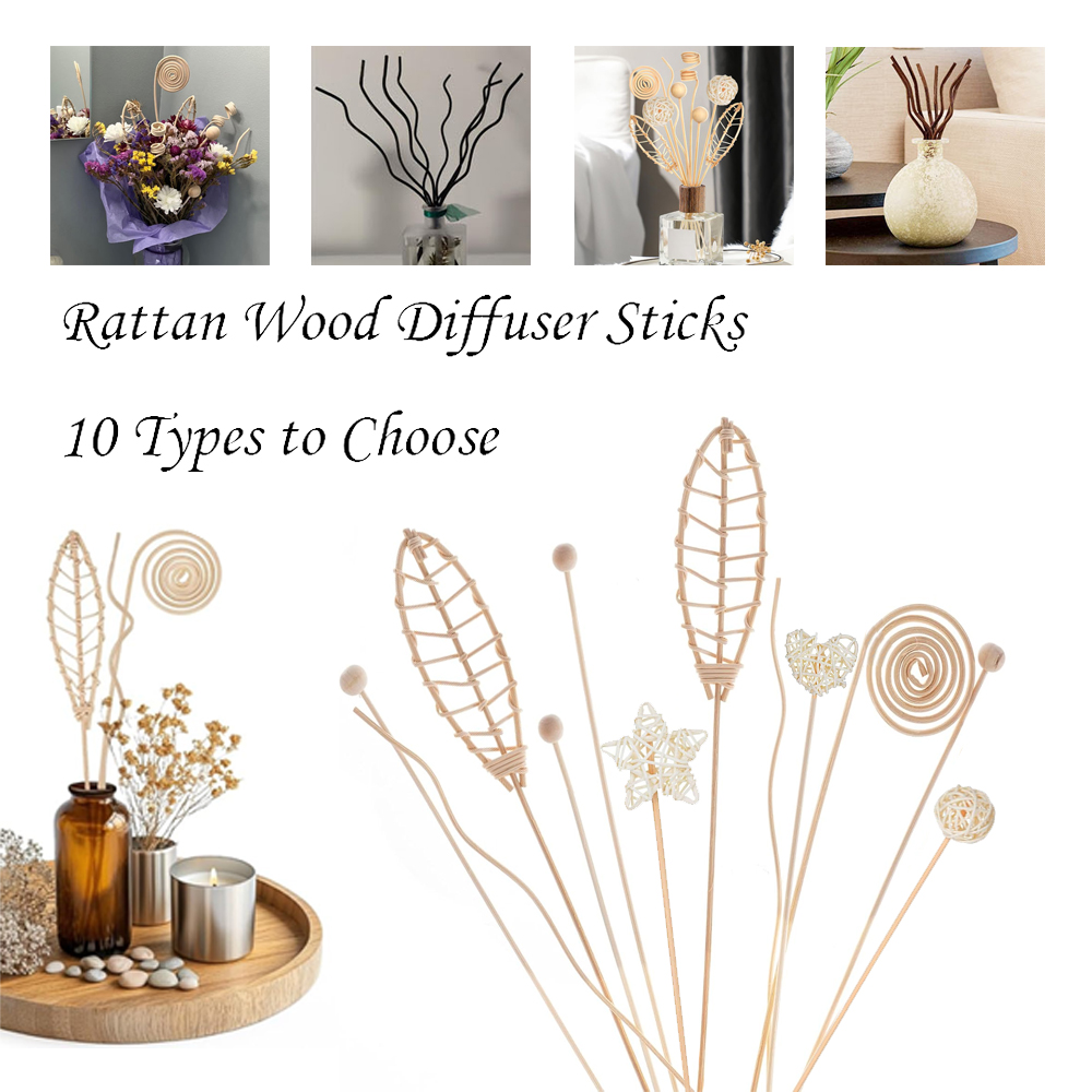 Home Fragrance Reed Diffuser Refill - 5/15 Buah Stik Diffuser Rotan Bergelombang