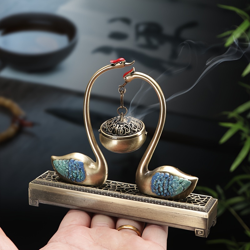 Incense Cone Holder - Pembakar Dupa Cina Serbaguna Swan Lake,