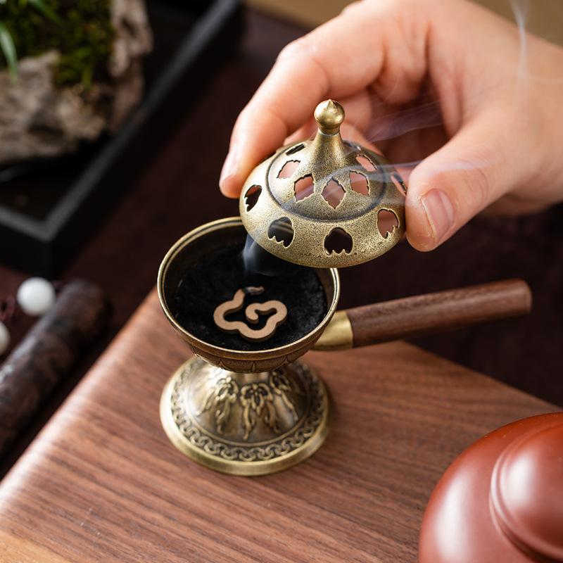 Incense Cone Holder - Pembakar Dupa Putar Genggam, Tempat Dupa