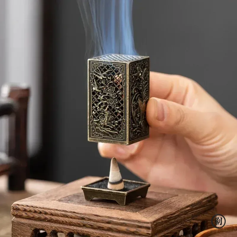Incense Cone Holder - Pembakar Dupa Vertikal Persegi Kecil Xiangyun
