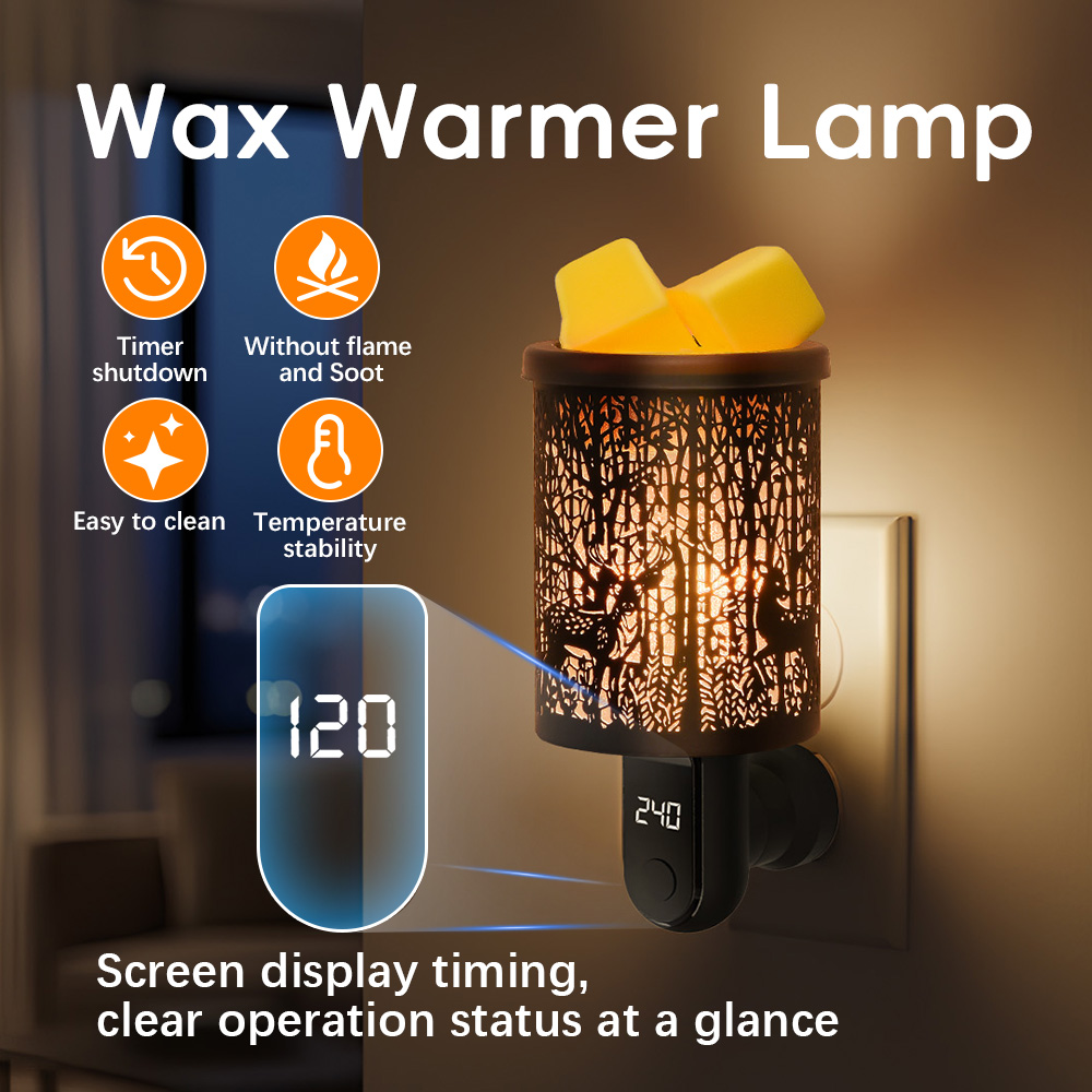 Wax Melt Burner - Pemanas Lilin Aromaterapi Elektrik, Pengharum Ruangan,