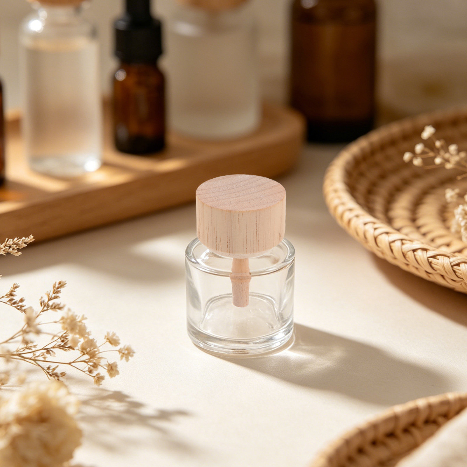 Home Fragrance Diffusers - 2 Buah Botol Diffuser Reed Kaca